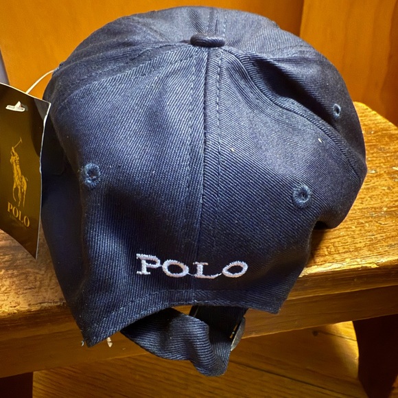 Polo by Ralph Lauren Navy Blue Chino Fabric Baseball Cap Hat NWT - Picture 4 of 9
